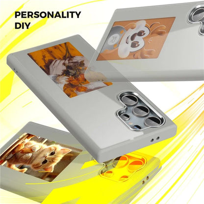 For Samsung Galaxy S24 Ultra E Ink Phone Case 4-Color Display NFC DIY Pattern Phone Cover