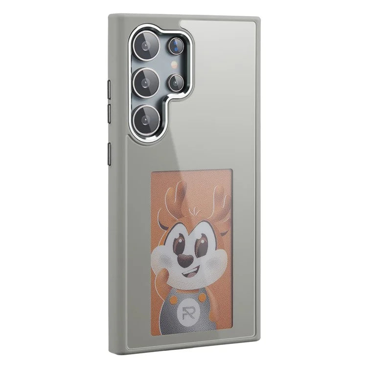 For Samsung Galaxy S24 Ultra E Ink Phone Case 4-Color Display NFC DIY Pattern Phone Cover