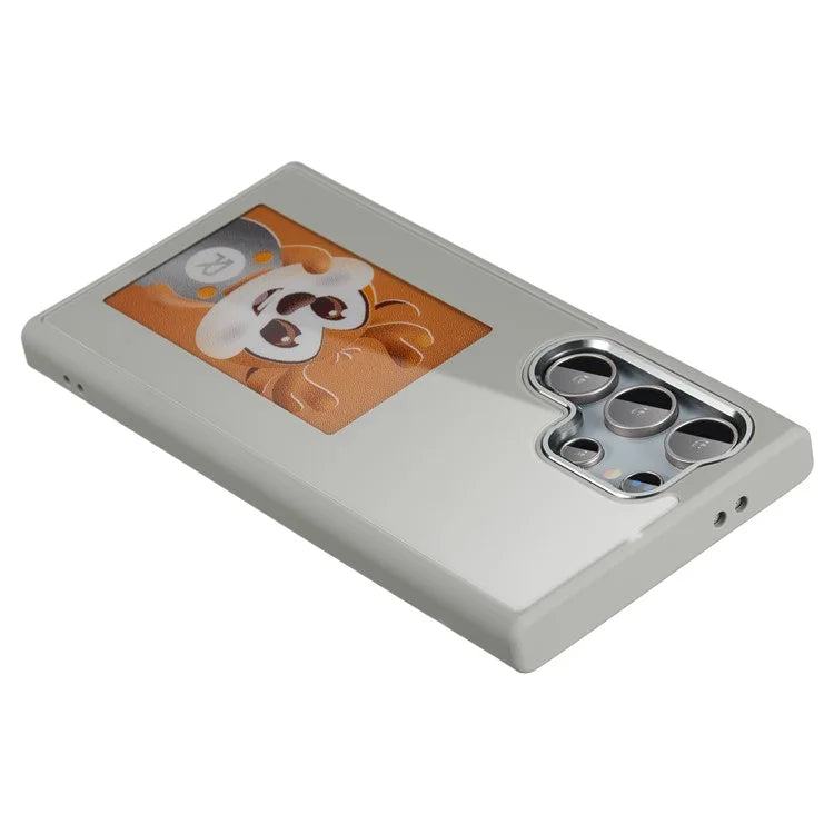 For Samsung Galaxy S24 Ultra E Ink Phone Case 4-Color Display NFC DIY Pattern Phone Cover