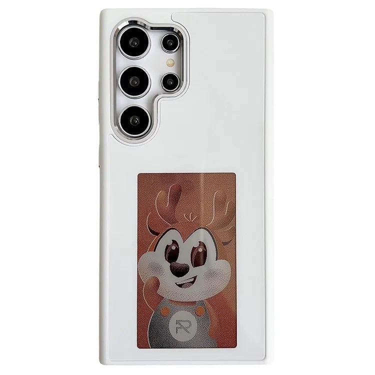 For Samsung Galaxy S24 Ultra E Ink Phone Case 4-Color Display NFC DIY Pattern Phone Cover