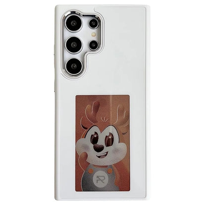 For Samsung Galaxy S24 Ultra E Ink Phone Case 4-Color Display NFC DIY Pattern Phone Cover