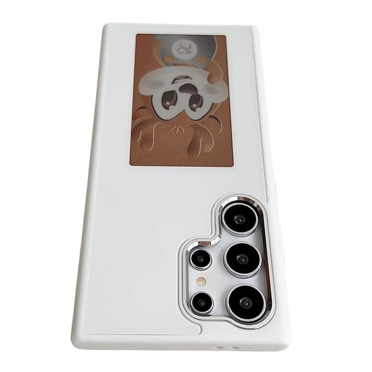 For Samsung Galaxy S24 Ultra E Ink Phone Case 4-Color Display NFC DIY Pattern Phone Cover