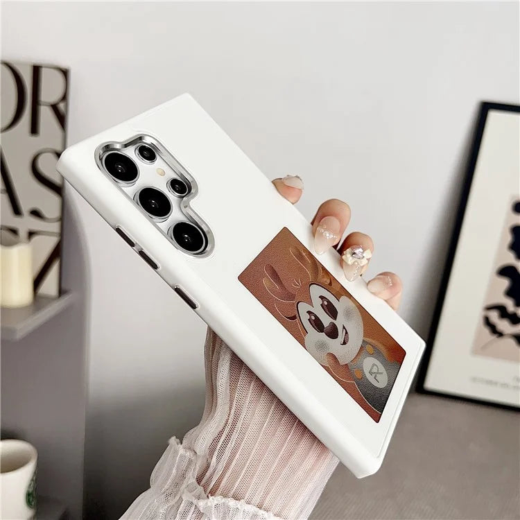 For Samsung Galaxy S24 Ultra E Ink Phone Case 4-Color Display NFC DIY Pattern Phone Cover