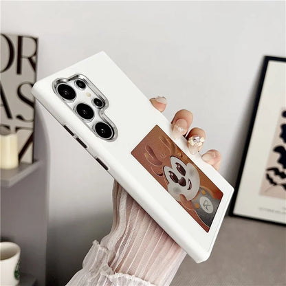 For Samsung Galaxy S24 Ultra E Ink Phone Case 4-Color Display NFC DIY Pattern Phone Cover