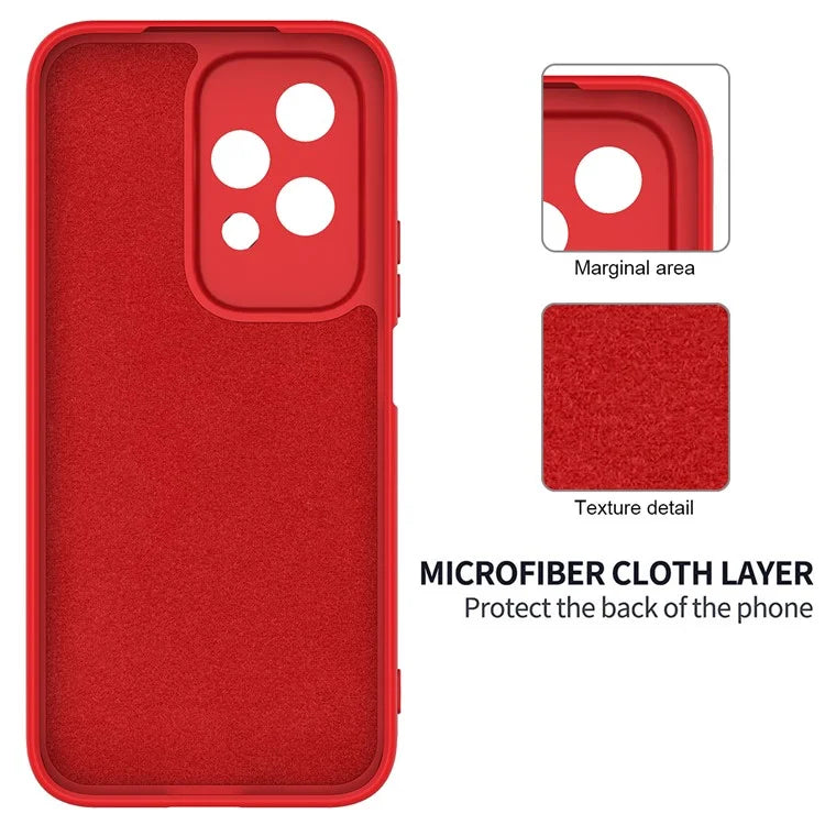 For Honor 200 Lite Case with Strap Liquid Silicone Phone Cover Camera Protection