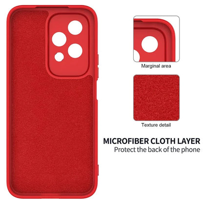 For Honor 200 Lite Case with Strap Liquid Silicone Phone Cover Camera Protection