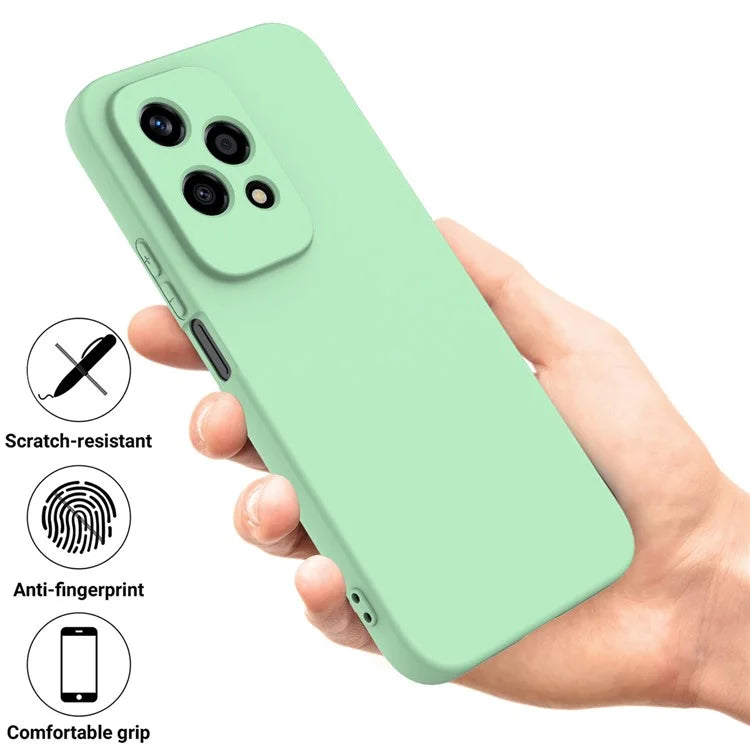 For Honor 200 Lite Case with Strap Liquid Silicone Phone Cover Camera Protection