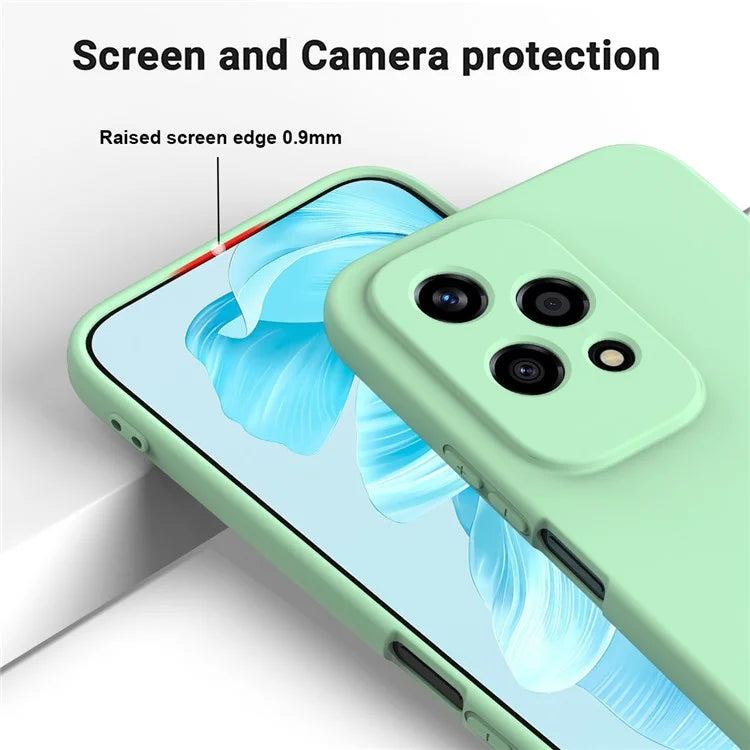 For Honor 200 Lite Case with Strap Liquid Silicone Phone Cover Camera Protection