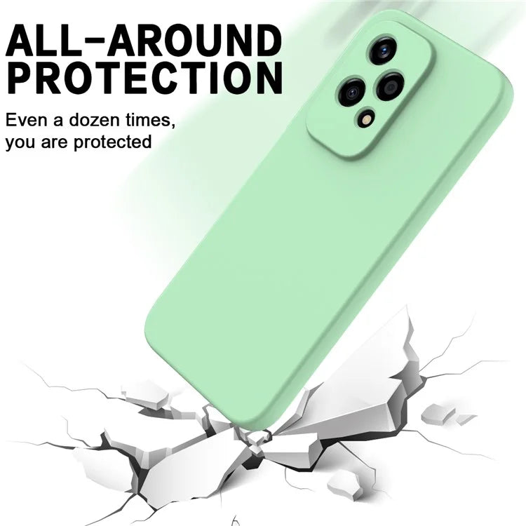 For Honor 200 Lite Case with Strap Liquid Silicone Phone Cover Camera Protection