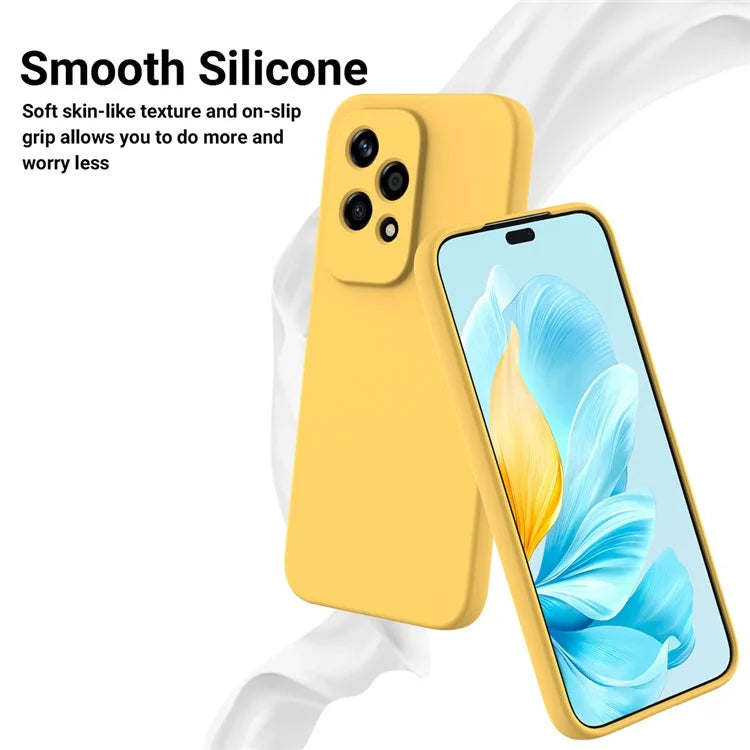 For Honor 200 Lite Case with Strap Liquid Silicone Phone Cover Camera Protection