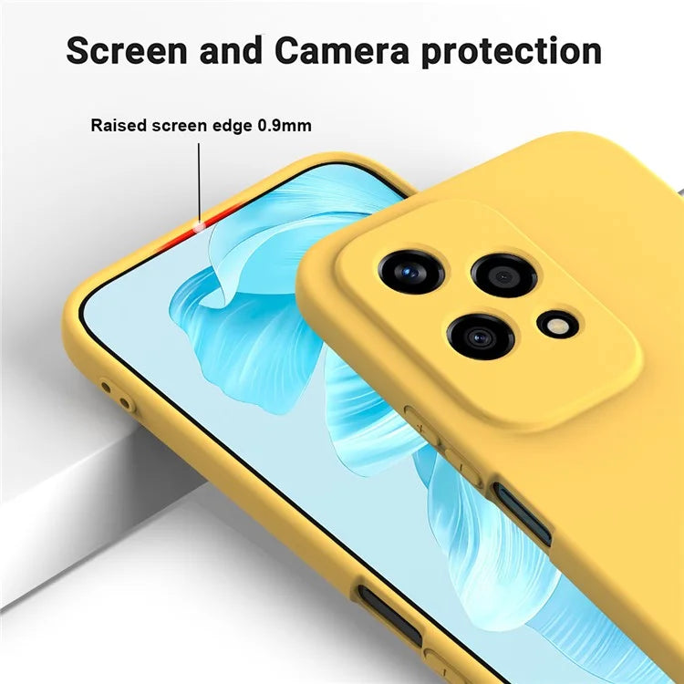 For Honor 200 Lite Case with Strap Liquid Silicone Phone Cover Camera Protection