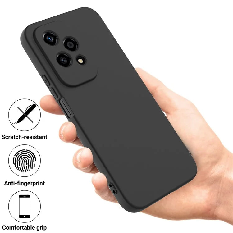 For Honor 200 Lite Case with Strap Liquid Silicone Phone Cover Camera Protection