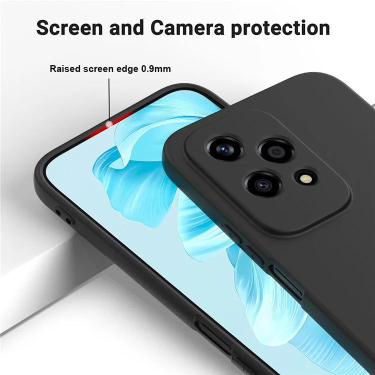 For Honor 200 Lite Case with Strap Liquid Silicone Phone Cover Camera Protection