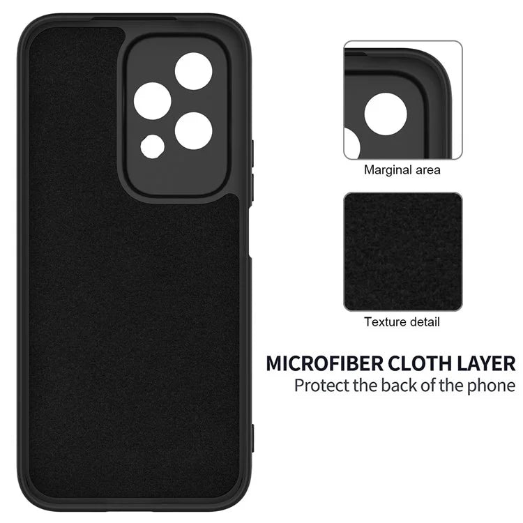 For Honor 200 Lite Case with Strap Liquid Silicone Phone Cover Camera Protection
