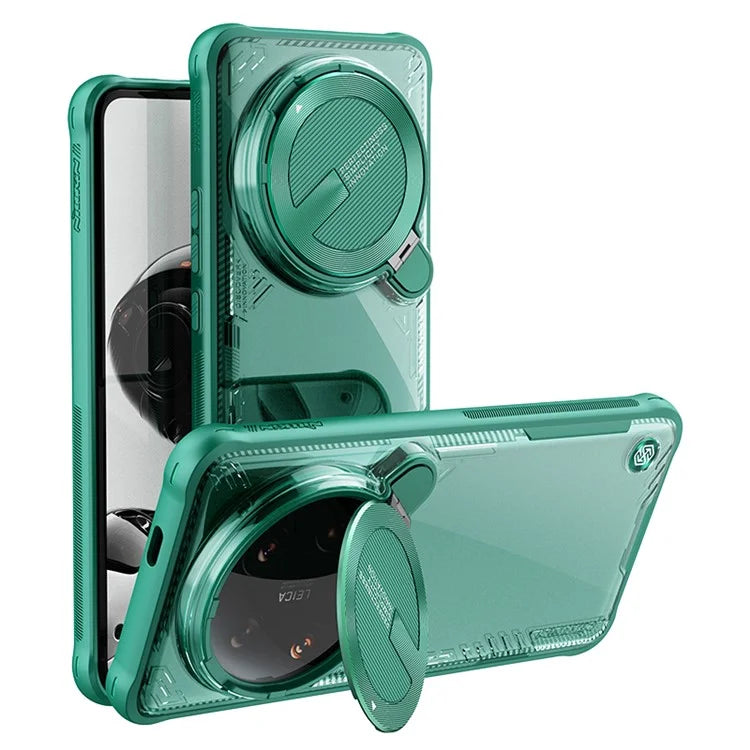 NILLKIN Iceblade Prop for Xiaomi 14 Ultra Case PC+TPU Phone Shell with Lens Cover Kickstand