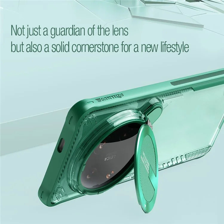 NILLKIN Iceblade Prop for Xiaomi 14 Ultra Case PC+TPU Phone Shell with Lens Cover Kickstand