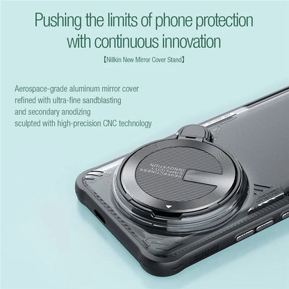 NILLKIN Lceblade Prop for Xiaomi 14 Ultra Case PC+TPU Phone Shell with Lens Cover Kickstand