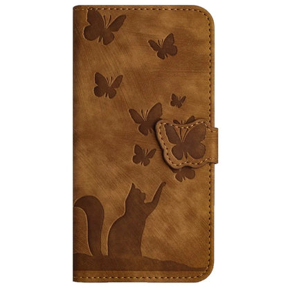 For Xiaomi Redmi Note 13 Pro 5G / Poco X6 5G Case Butterfly Cat Imprinted Leather Flip Phone Cover