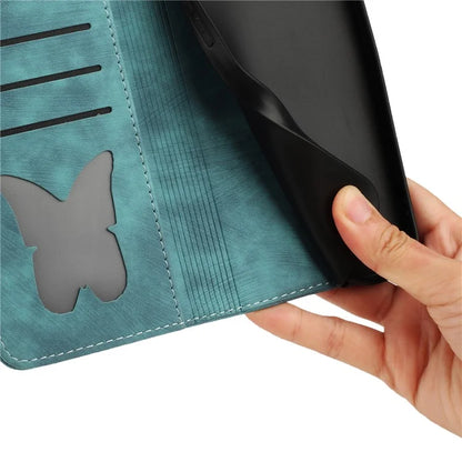 For Xiaomi Redmi Note 13 Pro 5G / Poco X6 5G Case Butterfly Cat Imprinted Leather Flip Phone Cover