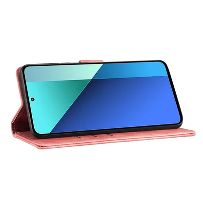 For Xiaomi Redmi Note 13 Pro 5G / Poco X6 5G Case Cat Love Heart Imprinted Flip Leather Phone Cover