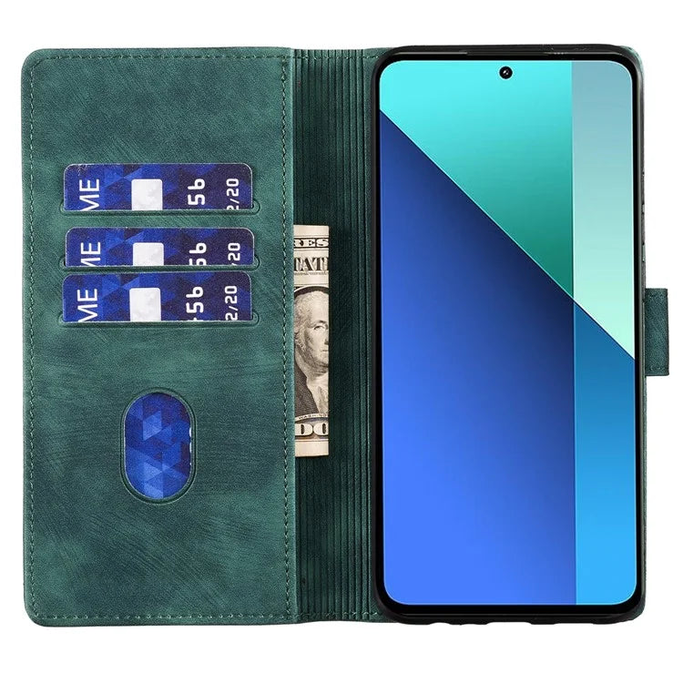 For Xiaomi Redmi Note 13 Pro 5G / Poco X6 5G Case Cat Love Heart Imprinted Flip Leather Phone Cover