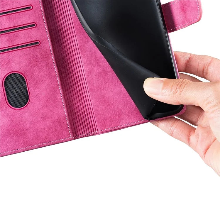 For Xiaomi Redmi Note 13 Pro 5G / Poco X6 5G Case Cat Love Heart Imprinted Flip Leather Phone Cover