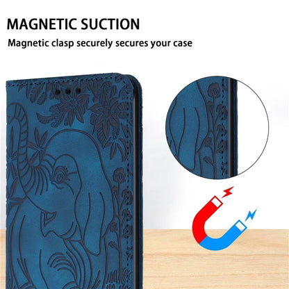 For Xiaomi Redmi Note 13 Pro 5G / Poco X6 5G Case Elephant Pattern Leather Phone Cover