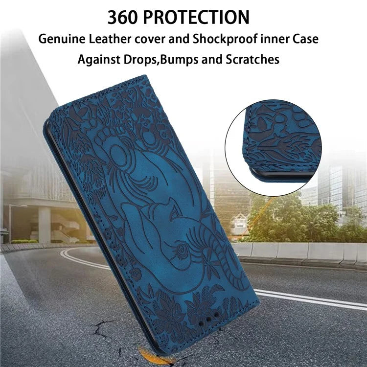 For Xiaomi Redmi Note 13 Pro 5G / Poco X6 5G Case Elephant Pattern Leather Phone Cover
