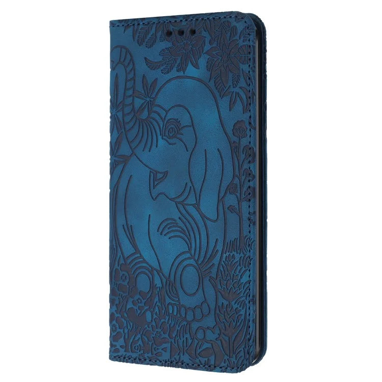 For Xiaomi Redmi Note 13 Pro 5G / Poco X6 5G Case Elephant Pattern Leather Phone Cover