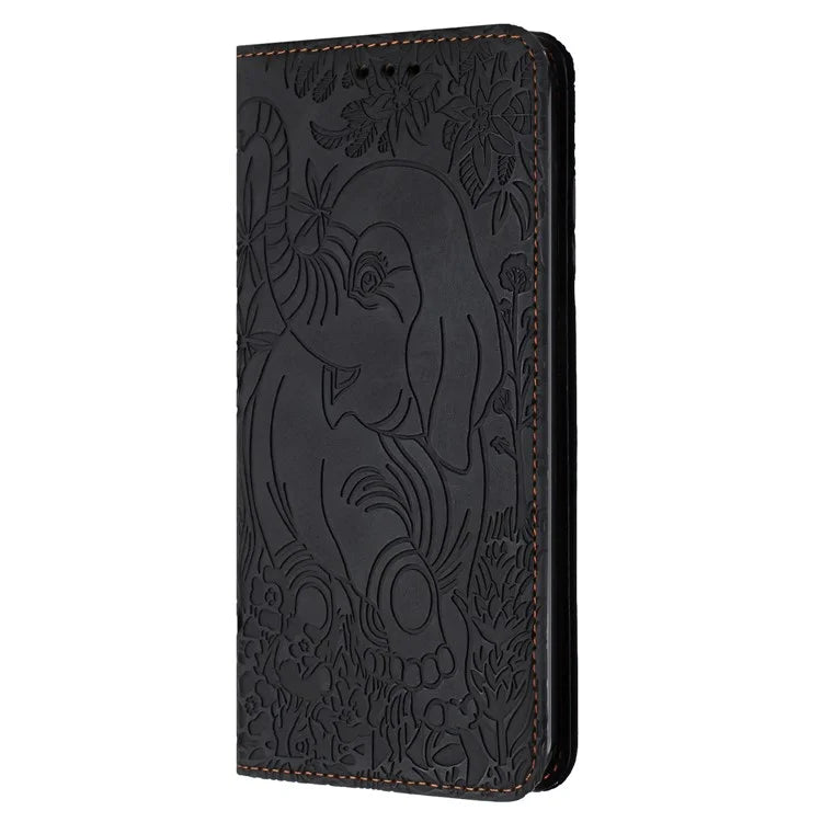 For Xiaomi Redmi Note 13 Pro 5G / Poco X6 5G Case Elephant Pattern Leather Phone Cover