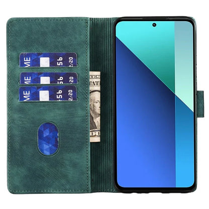 For Xiaomi Redmi Note 13 4G Case Love Heart Cat Leather Wallet Phone Cover