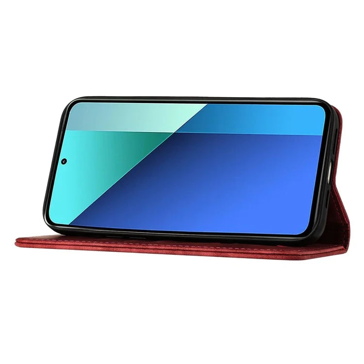 For Xiaomi Redmi Note 13 Pro 4G / Poco M6 Pro 4G Wallet Phone Case Butterfly Cat Imprint Leather Cover