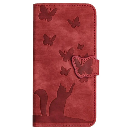 For Xiaomi Redmi Note 13 Pro 4G / Poco M6 Pro 4G Wallet Phone Case Butterfly Cat Imprint Leather Cover
