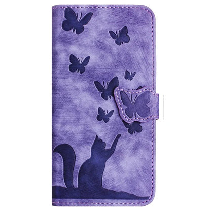 For Xiaomi Redmi Note 13 Pro 4G / Poco M6 Pro 4G Wallet Phone Case Butterfly Cat Imprint Leather Cover