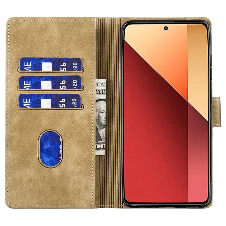 For Xiaomi Redmi Note 13 Pro 4G / Poco M6 Pro 4G Case Leather Imprinted Heart Cat Phone Cover