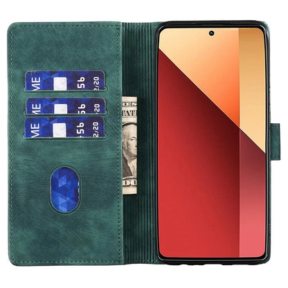 For Xiaomi Redmi Note 13 Pro 4G / Poco M6 Pro 4G Case Leather Imprinted Heart Cat Phone Cover