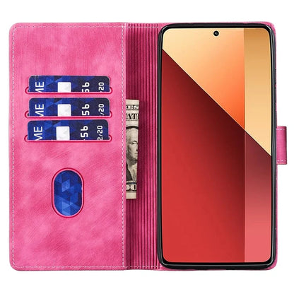 For Xiaomi Redmi Note 13 Pro 4G / Poco M6 Pro 4G Case Leather Imprinted Heart Cat Phone Cover