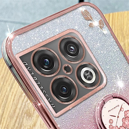 KADEM For OnePlus 10 Pro 5G Case Gradient Bling TPU Phone Cover with Ring Holder