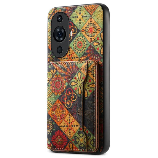 For Huawei nova 11 Pro / 11 Ultra Case Floral Pattern Card Slot Kickstand Anti-Drop Phone Cover