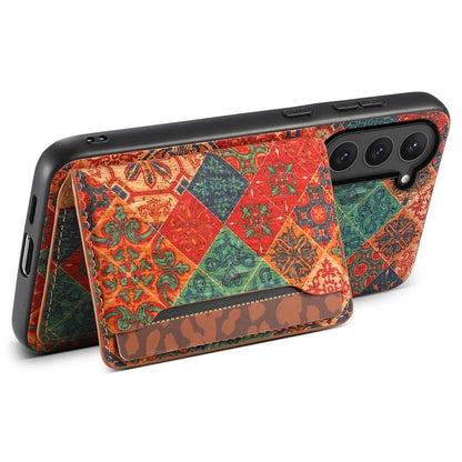For Samsung Galaxy S23 Kickstand Case Pattern Print Card Slot PU+TPU+PC Phone Cover
