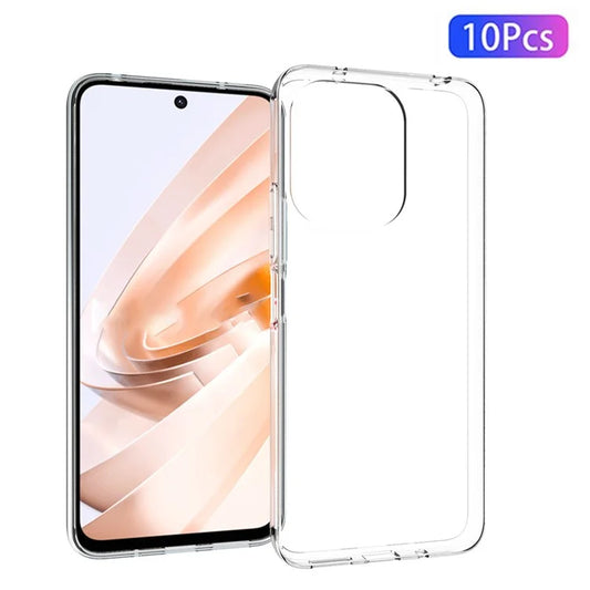 10Pcs  /  Pack For Xiaomi Redmi Note 13R 5G Phone Cover Inner Watermark-Free Texture TPU Mobile Phone Case