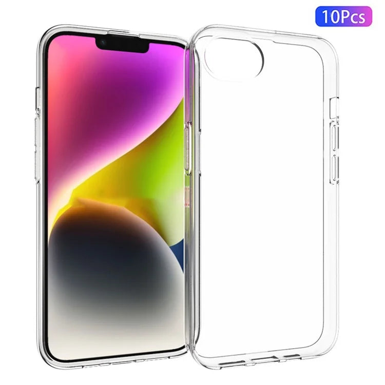 10Pcs / Pack Phone Case for iPhone SE (2024) Phone Cover TPU Shell with Inner Watermark-Free Texture