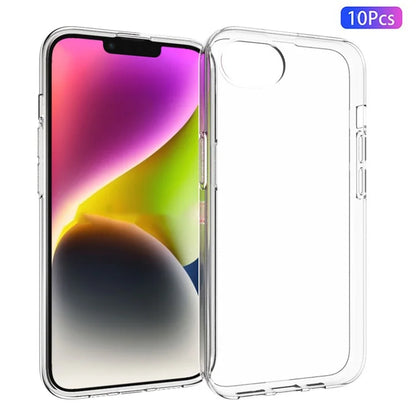 10Pcs / Pack Phone Case for iPhone SE (2024) Phone Cover TPU Shell with Inner Watermark-Free Texture