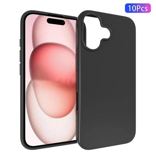 10Pcs  /  Pack for iPhone 16 Plus Wholesale Phone Case Shockproof Matte TPU Phone Back Cover