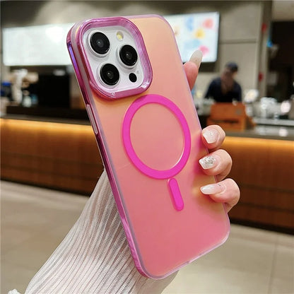 For iPhone 14 Pro Max Magnetic Case Shockproof TPU+PC Phone Cover