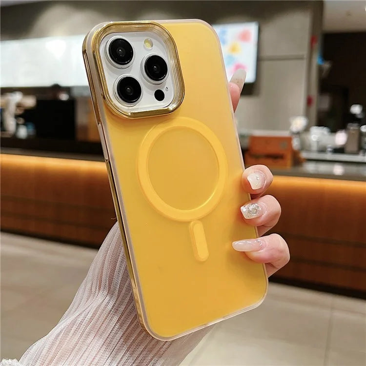 For iPhone 14 Pro Max Magnetic Case Shockproof TPU+PC Phone Cover