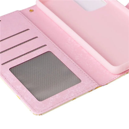 For Samsung Galaxy A52 4G / 5G / A52s 5G Case Floral PU Leather Phone Cover with RFID Blocking