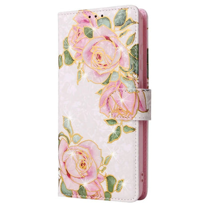 For Samsung Galaxy A52 4G / 5G / A52s 5G Case Floral PU Leather Phone Cover with RFID Blocking