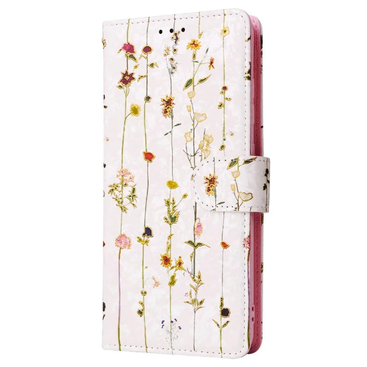 For Samsung Galaxy A52 4G / 5G / A52s 5G Case Floral PU Leather Phone Cover with RFID Blocking