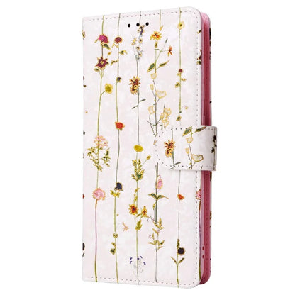 For Samsung Galaxy A52 4G / 5G / A52s 5G Case Floral PU Leather Phone Cover with RFID Blocking